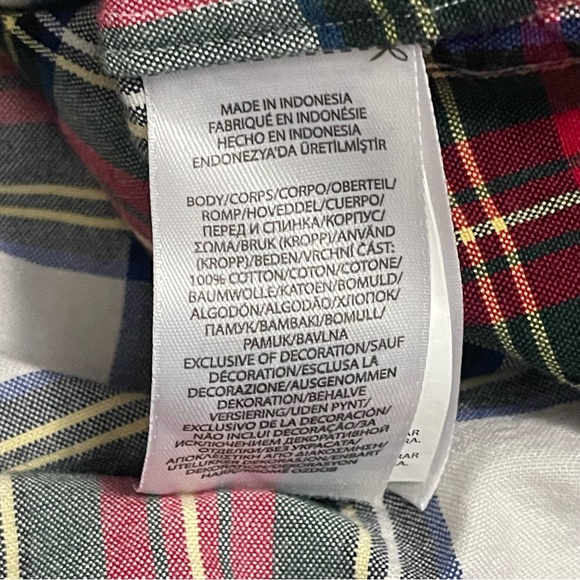 Polo by Ralph Lauren Men's Red Plaid Shirt Slim Fit - Picture 9 of 11